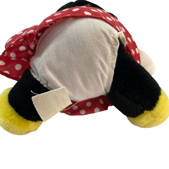 Disneyland Vintage Minnie Mouse Plush Red Polka Dot Dress Walt Disney World - Picture 5 of 9